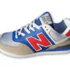 נעלי ניו באלאנס-New Balance 574 BLUE RED GRAY