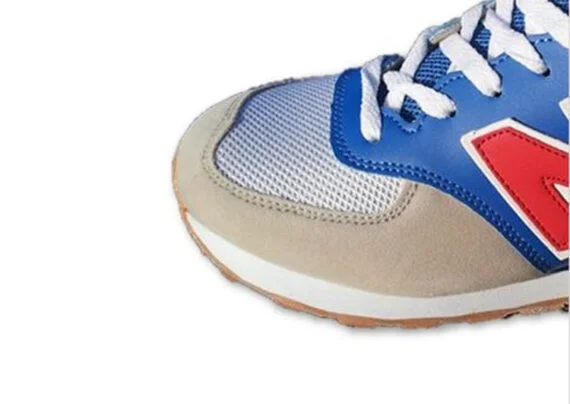 ⁦נעלי ניו באלאנס-New Balance 574 BLUE RED GRAY⁩ – תמונה ⁦2⁩