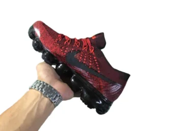 נעלי נייק-Nike Air Vapor Max Flyknit 2.0W CARMINE-BLACK LOGO