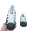 ⁦נעלי אדידס-ADIDAS Stan Smith - Black-Logo Print & Gold Logo⁩ – תמונה ⁦6⁩