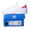 נעלי אדידס-ADIDAS Stan Smith - Suit White Rose Red Tail
