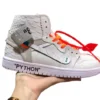 נעלי נייק-Nike air force 1 high WHITE-ORANGE