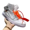 ⁦נעלי נייק-Nike air force 1 high WHITE-ORANGE⁩ – תמונה ⁦4⁩