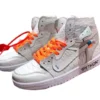 ⁦נעלי נייק-Nike air force 1 high WHITE-ORANGE⁩ – תמונה ⁦2⁩