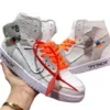 ⁦נעלי נייק-Nike air force 1 high WHITE-ORANGE⁩ – תמונה ⁦7⁩