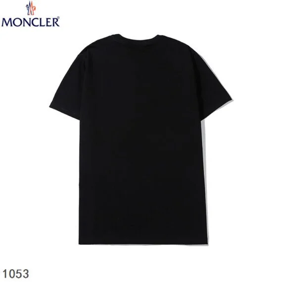 ⁦MONCLER SHORT MEN T-SHIRT BLACK⁩ – תמונה ⁦4⁩
