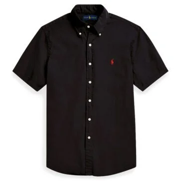 ראלף לורן-RALPH LAUREN SHIRT MEN'S SHORT BLACK