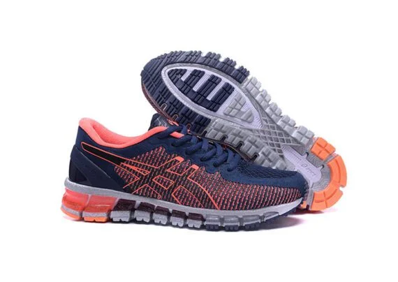 ⁦נעלי אסיקס-ASICS - Dark Blue ORG Red⁩ – תמונה ⁦5⁩