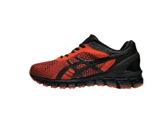 נעלי אסיקס-ASICS - KNIT - Red Black