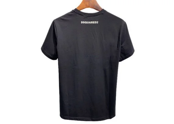 ⁦DSQUARED2 TSHIRT MEN SHORT - Black Red & White⁩ – תמונה ⁦2⁩