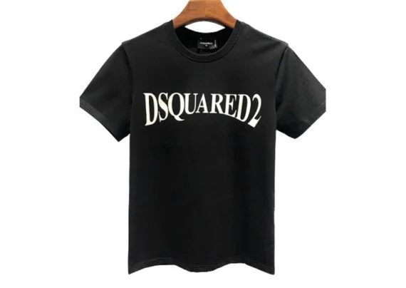 DSQUARED2 TSHIRT MEN SHORT-Black White Code Number