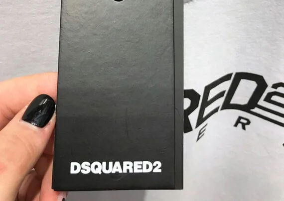 ⁦DSQUARED2 TSHIRT MEN SHORT - White Black⁩ – תמונה ⁦4⁩