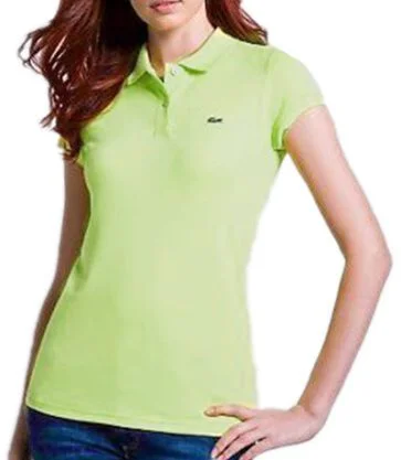 לקוסט-LACSOTE TSHIRT WOMEN POLO SHORT- Caper