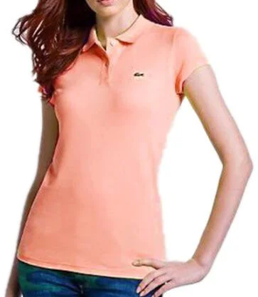 לקוסט-LACSOTE TSHIRT WOMEN POLO SHORT- Melon