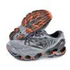 ⁦נעלי מיזונו-MIZUNO-Grey Chateau & Vermilion⁩ – תמונה ⁦7⁩
