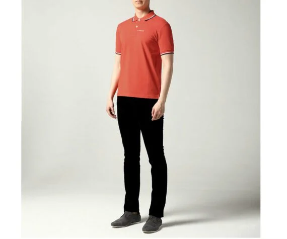 ⁦פראדה-PRADA TSHIRT POLO SHORT MEN - Flamingo⁩ – תמונה ⁦4⁩