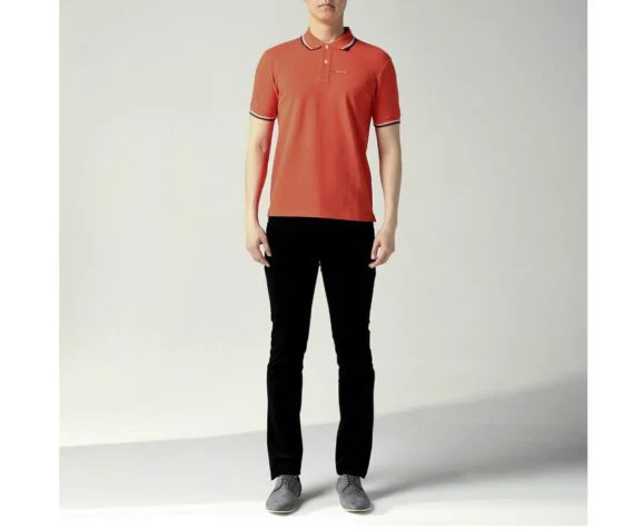 ⁦פראדה-PRADA TSHIRT POLO SHORT MEN - Flamingo⁩ – תמונה ⁦5⁩