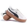 ⁦נעלי פומה- Puma suede platform rihanna platform shoes leather-Black and White⁩ – תמונה ⁦5⁩