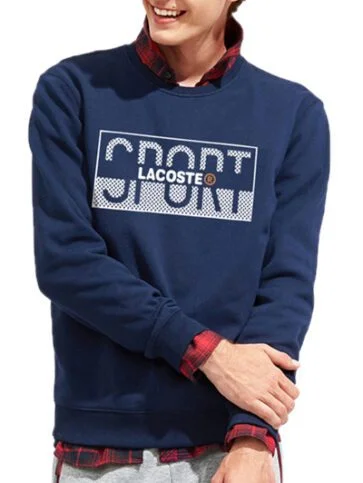 לקוסט-LACSOTE  SWETER MEN DESGIN- NAVY BLUE