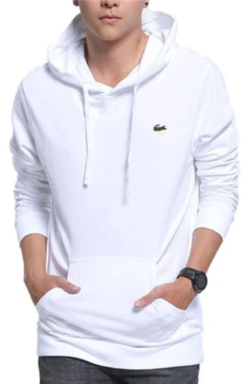 לקוסט-LACSOTE  SWETER MEN DESGIN- WHITE