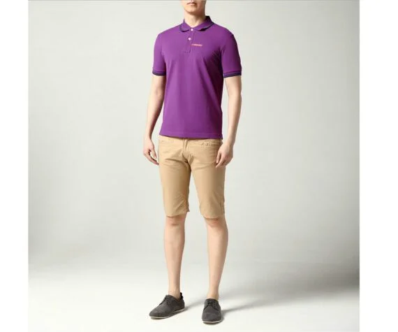 ⁦פראדה-PRADA TSHIRT POLO SHORT MEN - Purple⁩ – תמונה ⁦6⁩