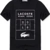 לקוסט-LACSOTE TSHIRT DESGIN MEN SHORT - Black