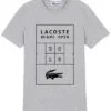 לקוסט-LACSOTE TSHIRT DESGIN MEN SHORT - Gray