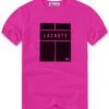 לקוסט-LACSOTE TSHIRT DESGIN MEN SHORT - Pink