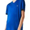 לקוסט-LACSOTE TSHIRT MEN V NECK SHORT - Blue