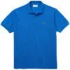 ⁦לקוסט-LACSOTE TSHIRT MEN'S POLO SHORT - Denim Blue⁩ – תמונה ⁦3⁩
