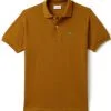 ⁦לקוסט-LACSOTE TSHIRT MEN'S POLO SHORT - Saddle Brown⁩ – תמונה ⁦3⁩