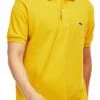 לקוסט-LACSOTE TSHIRT MEN'S POLO SHORT - Yellow