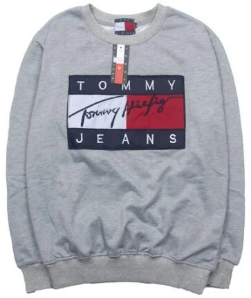 טומי הילפיגר-TOMMY SWETER MEN AND HOODIES MEN AND WOMEN - Gray