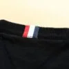 ⁦טומי הילפיגר-TOMMY TSHIRT MEN'S LONG V - Black⁩ – תמונה ⁦5⁩