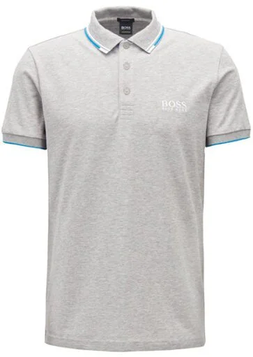 בוס-HUGO BOSS POLO TSHIRT MEN'S - Gray
