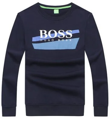 בוס-HUGO BOSS TSHIRT MEN'S LONG -NAVY BLUE
