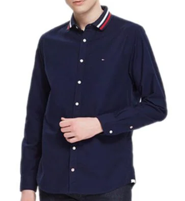 טומי הילפיגר-TOMMY BUTTON MEN'S- NAVY BLUE