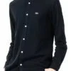 לקוסט-LACOSTE LONG MEN SHIRT - Black Pearl