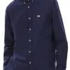 לקוסט-LACOSTE LONG MEN SHIRT - NAVY BLUE