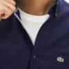⁦לקוסט-LACOSTE LONG MEN SHIRT - NAVY BLUE⁩ – תמונה ⁦5⁩