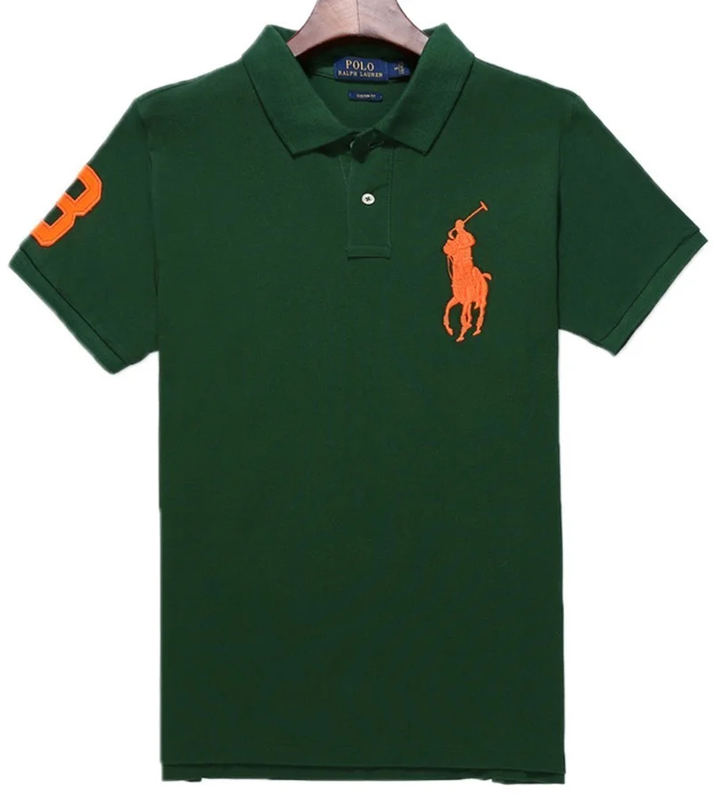 ראלף לורן-RALPH LAUREN POLO TSHIRT SHORT BIG PONY MEN'S - Deep Fir