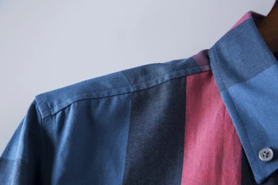 ⁦מעיל ברברי-BURBERRY BUTTON MEN - Bahama Blue Mix⁩ – תמונה ⁦14⁩