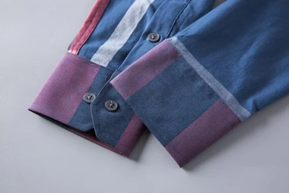 ⁦מעיל ברברי-BURBERRY BUTTON MEN - Bahama Blue Mix⁩ – תמונה ⁦12⁩
