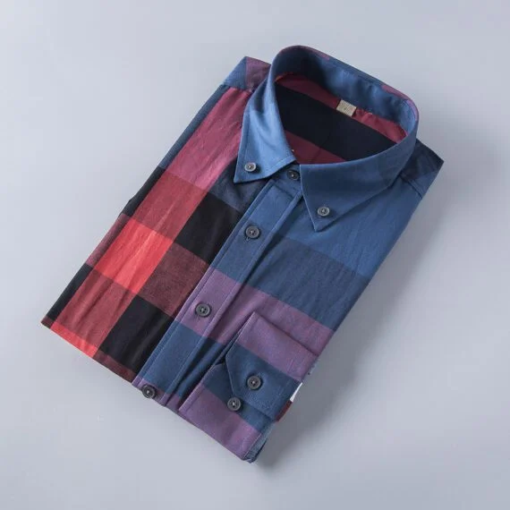 ⁦מעיל ברברי-BURBERRY BUTTON MEN - Bahama Blue Mix⁩ – תמונה ⁦5⁩