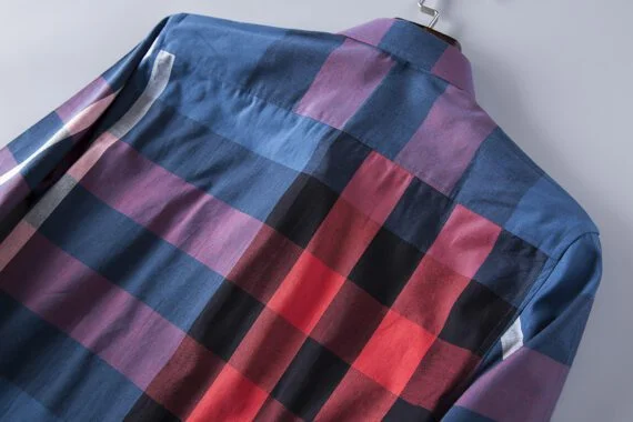 ⁦מעיל ברברי-BURBERRY BUTTON MEN - Bahama Blue Mix⁩ – תמונה ⁦4⁩
