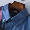 ⁦מעיל ברברי-BURBERRY BUTTON MEN - Bahama Blue Mix⁩ – תמונה ⁦13⁩