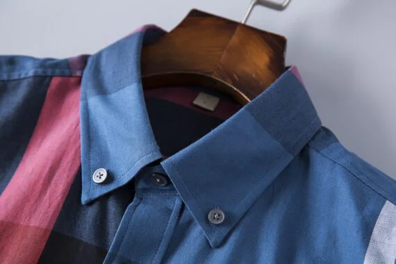 ⁦מעיל ברברי-BURBERRY BUTTON MEN - Bahama Blue Mix⁩ – תמונה ⁦13⁩