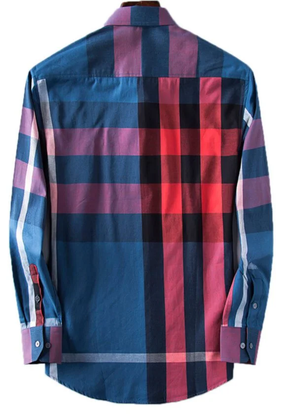 ⁦מעיל ברברי-BURBERRY BUTTON MEN - Bahama Blue Mix⁩ – תמונה ⁦2⁩