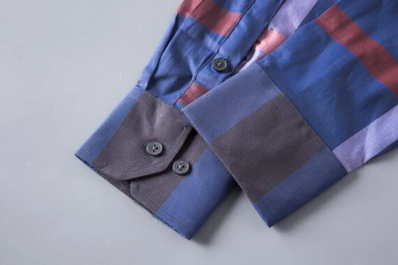 ⁦מעיל ברברי-BURBERRY BUTTON MEN - Bahama Blue Mix⁩ – תמונה ⁦11⁩