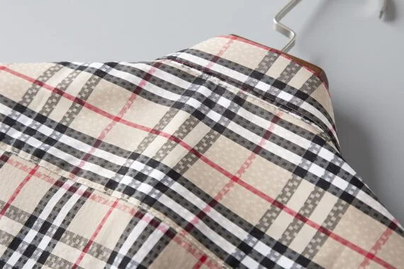 ⁦מעיל ברברי-BURBERRY BUTTON MEN - Dawn Pink Mix⁩ – תמונה ⁦8⁩